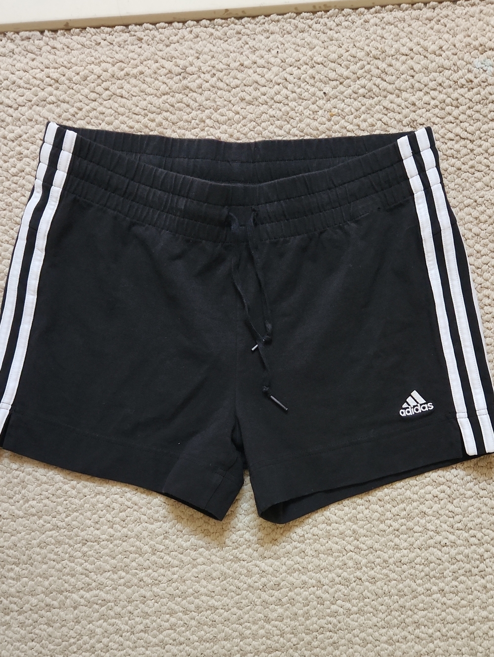 adidas Women's Athletic Shorts with White Side Stripes